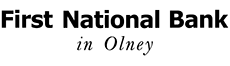 First National Bank In Olney Logo